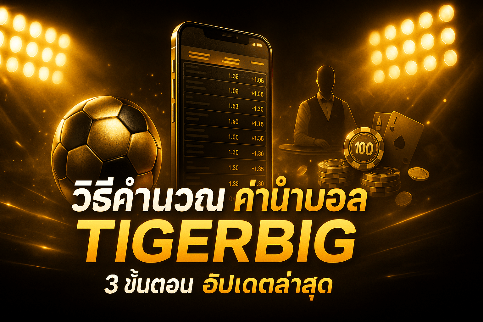 วิธีคำนวณ ค่าน้ำบอล TIGERBIG