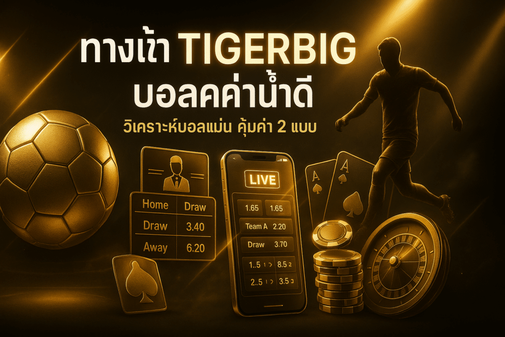 ทางเข้า TIGERBIG บอลค่าน้ำดี